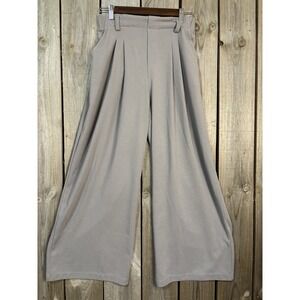 HALARA Wide Leg Pants in Light Gray